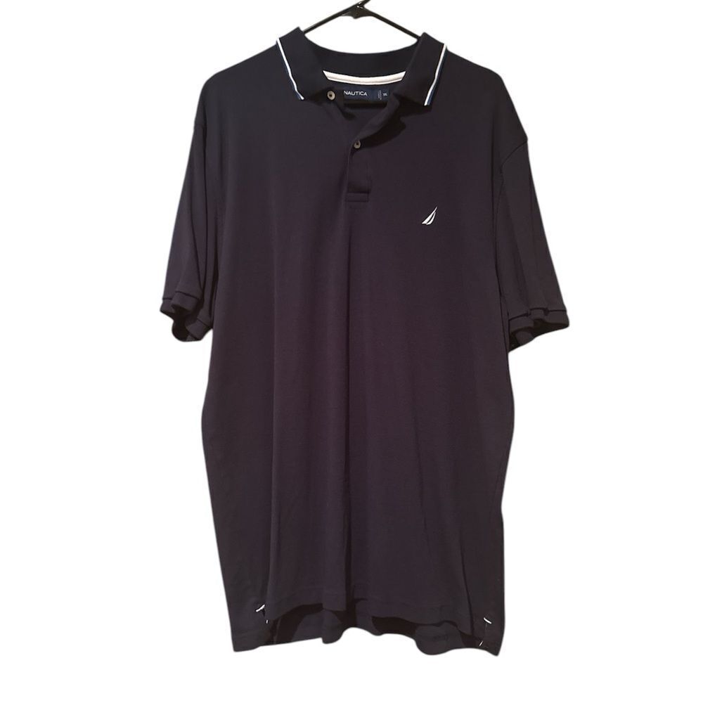 Nautica Men's Navy  Polo Shirt Size XXL Short Sleeve
